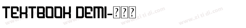 Textbook Demi字体转换